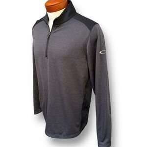 Oakley 1/4 Zip Sheatshirt Black Gray Men's size Medium
